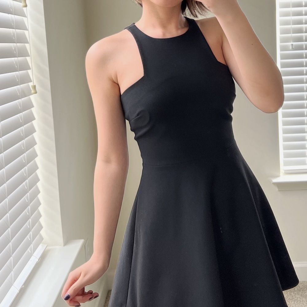 NEW🍉Elizabeth and James Clarissa Dress Black Formal Flared